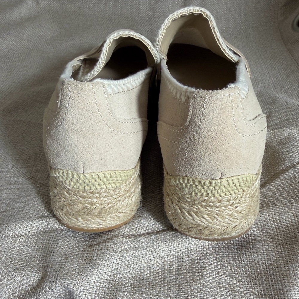 Dolce Vita Janine Platform Sneaker Loafer Women's Bone Nude Suede - Picture 8 of 10